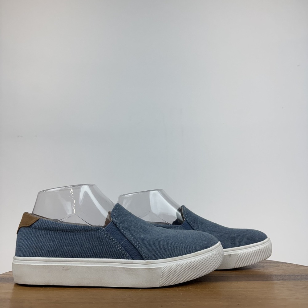 Womens Dr Scholls Nova Blue Denim Comfort Casual Slip On Loafers Size 7 M GUC